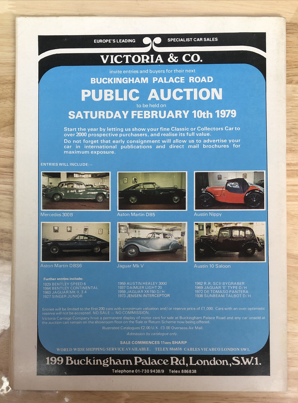 Thoroughbred & Classic Cars December 1978 Magazine Vintage In Good Condition