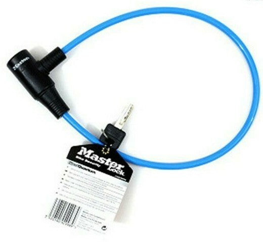 Master Lock Bike Security Lock 65cm Brand New In Blue Colour Security Rating 4