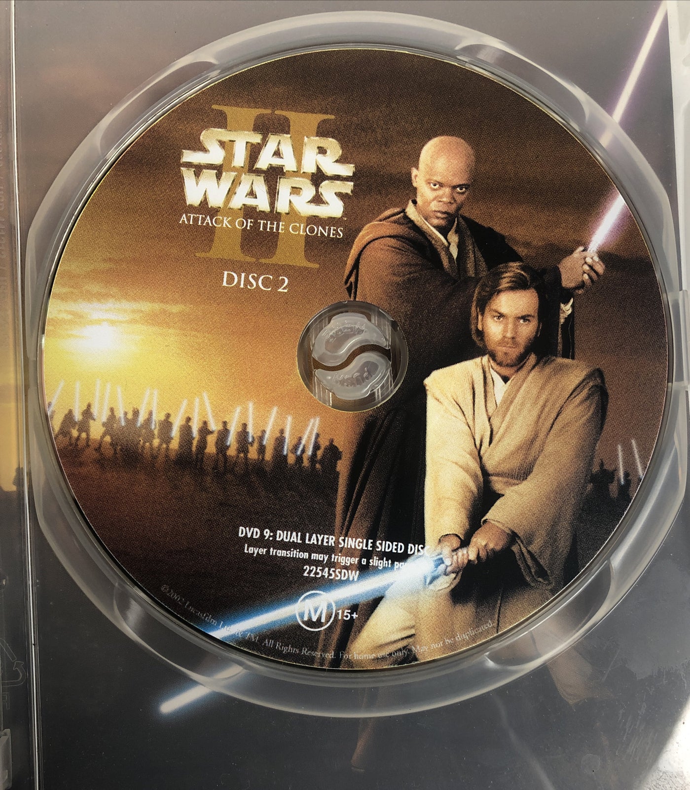 Star Wars 2 Attack Of The Clones 2 Disc Set In Good Condition