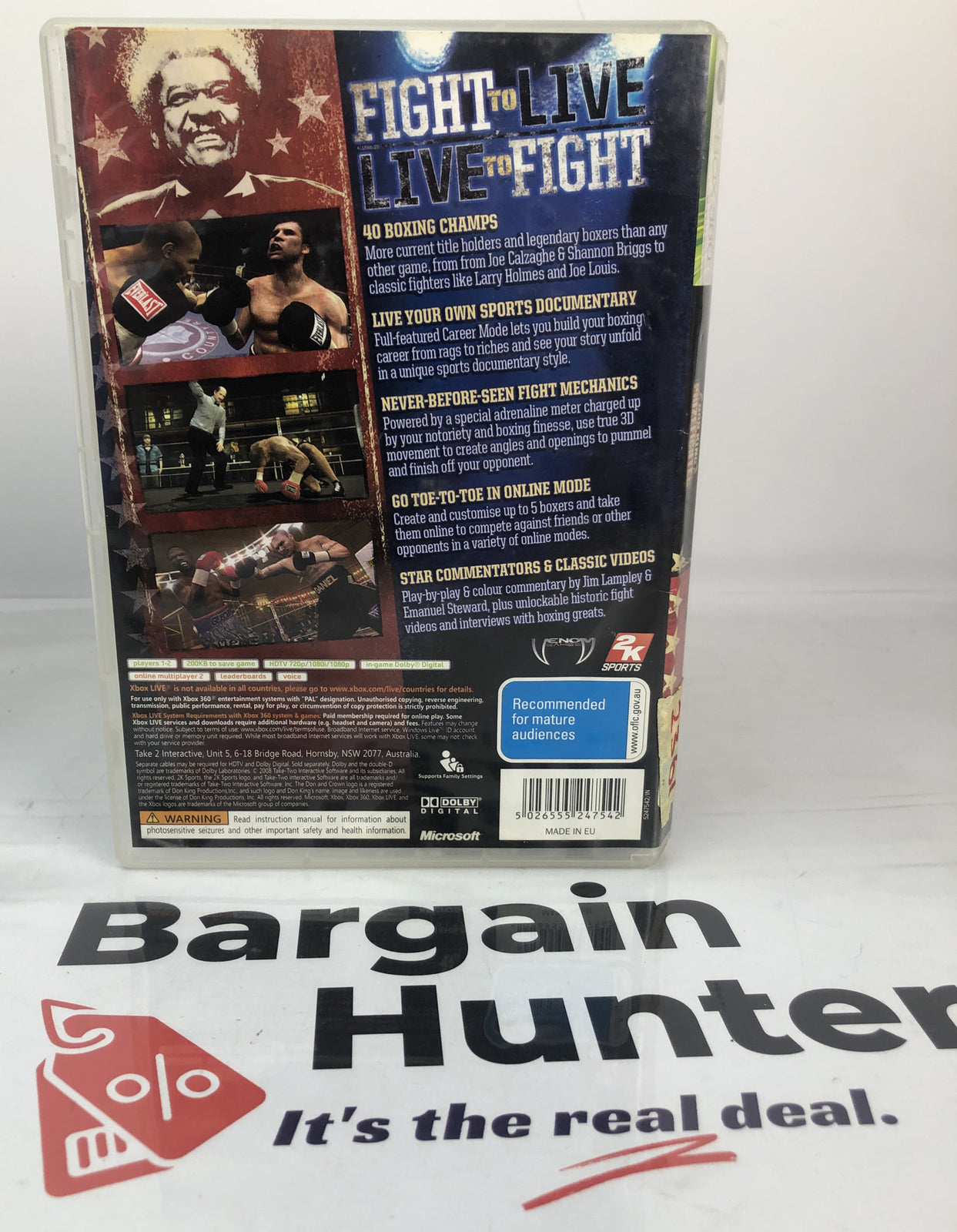 2361 Don King Present Prize Fighter PAL Xbox 360 Complete