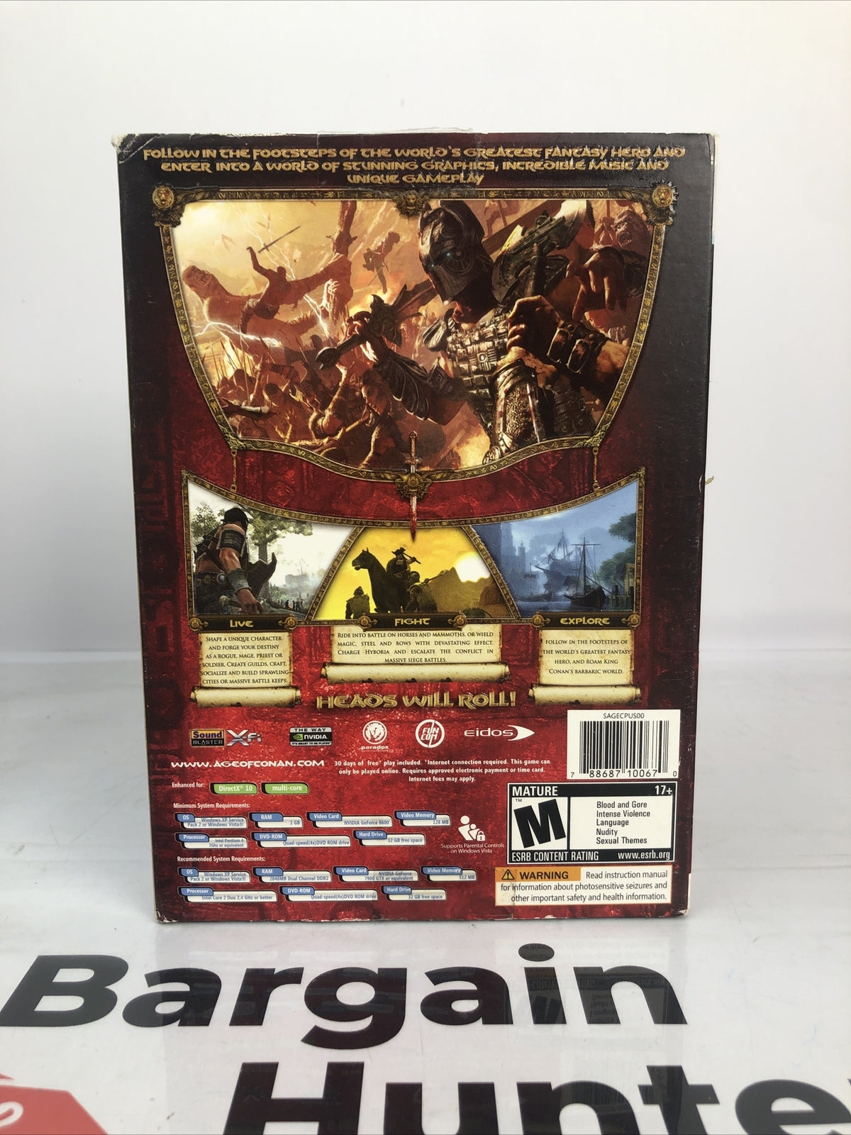 3108 Age Of Connan Hyborian Adventures Brand New PC complete Game