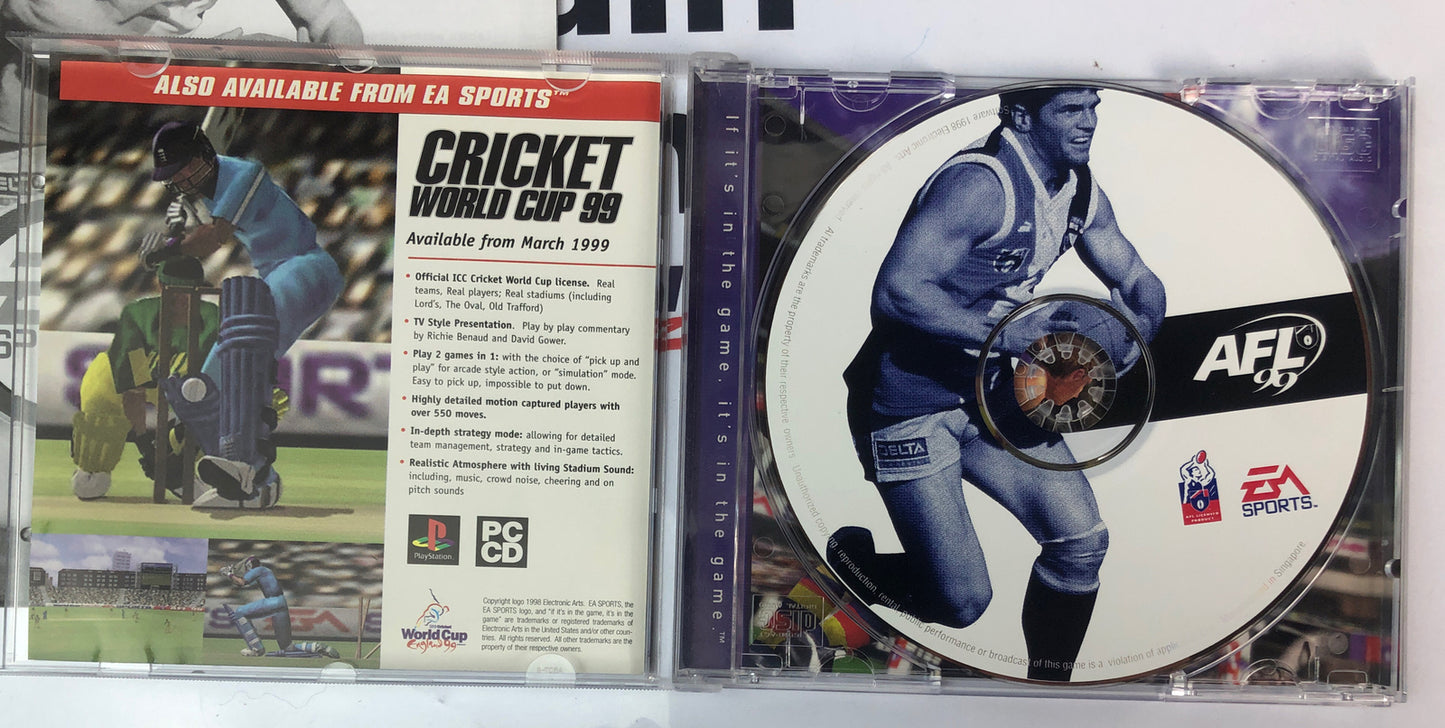 2746 Ea Sports AFL 1999 Big Box PC complete Game In Good Condition