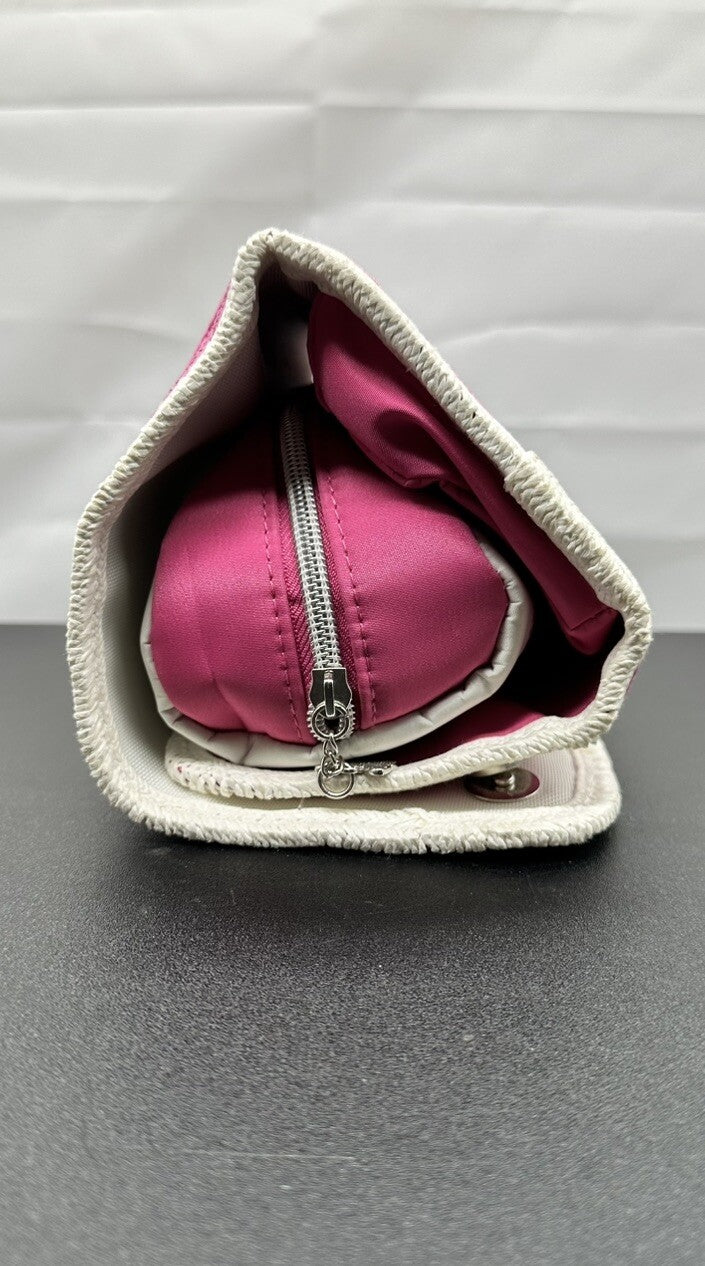 GHD Pink Styling Iron Bag with Heat Resistance Mat Built in Good Condition 8166
