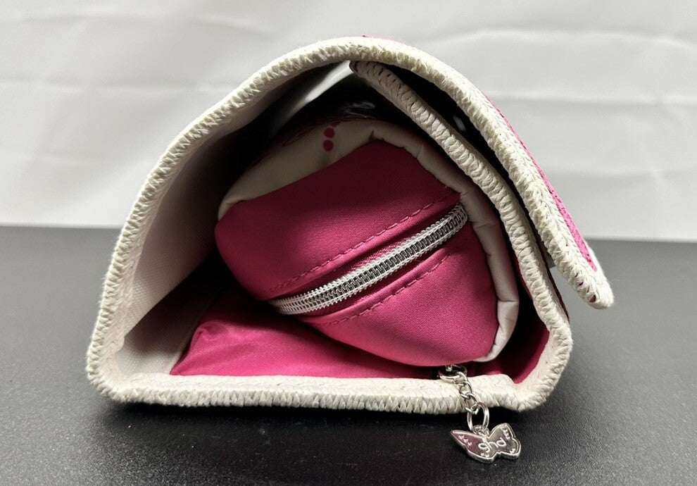 GHD Pink Styling Iron Bag with Heat Resistance Mat Built in Good Condition 8166