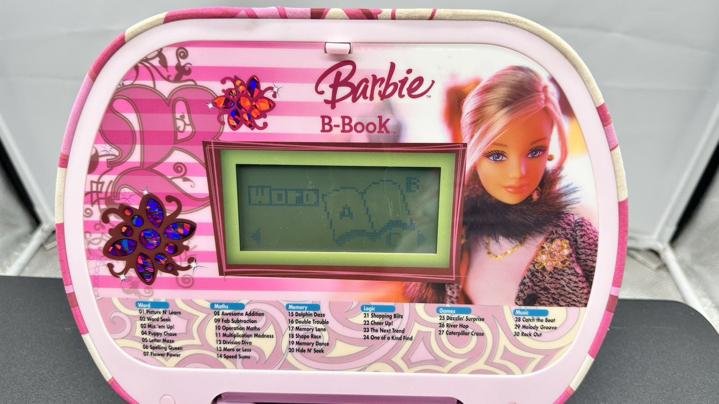 Barbie B-Book Learning Laptop Oregon Scientific BP68 In Good Condition 9166