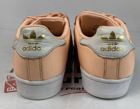 F449 Adidas Women's Casual Shoes Orange / Salmon US6 UK4.5 In Good Condition