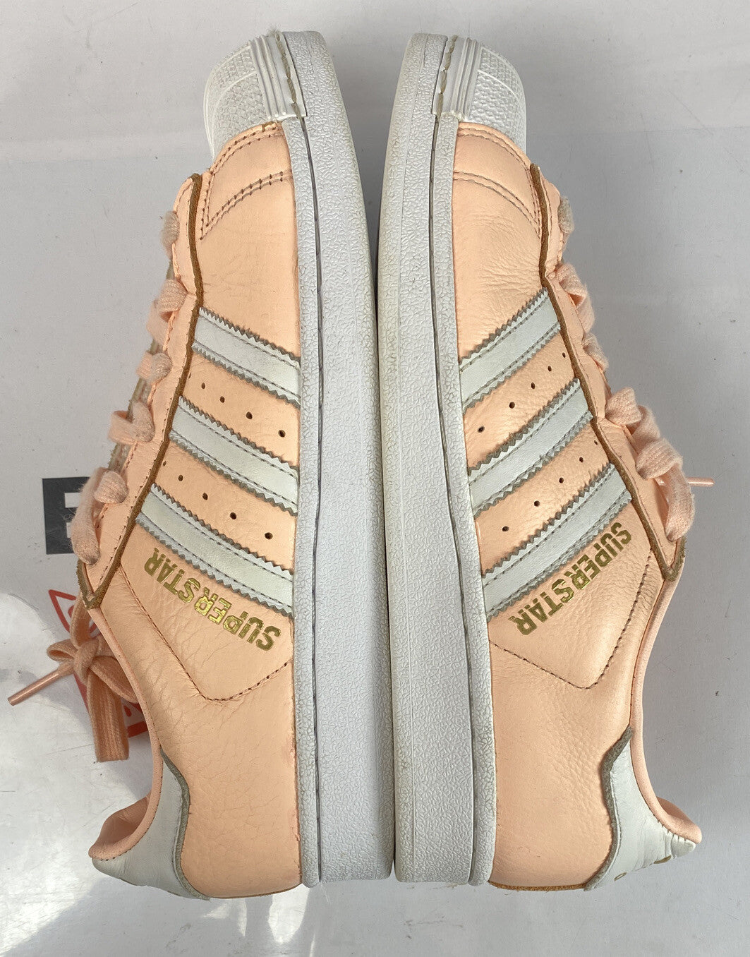 F449 Adidas Women's Casual Shoes Orange / Salmon US6 UK4.5 In Good Condition