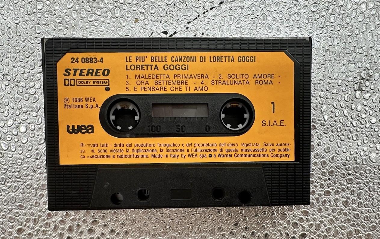 Le Piu' Belle Canzoni Di - Loretta Goggi Cassette Tape In Good Condition 9679
