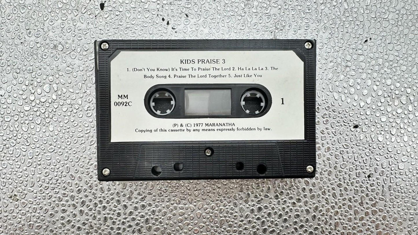 Kids Praise 3 Cassette Tape In Good Condition 9623