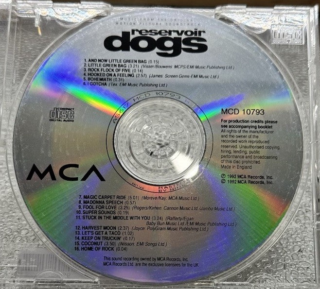 Reservoir Dogs CD Only In OK Condition 9564