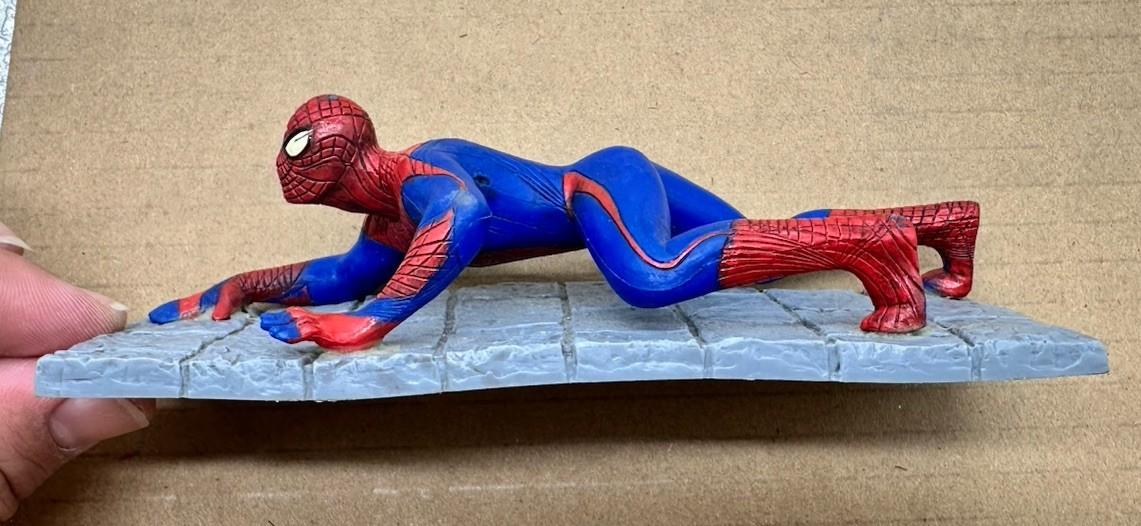 2011 Spider man 14.5cm Red & Blue on wall Toy Swim Ways Vintage In GC 9590