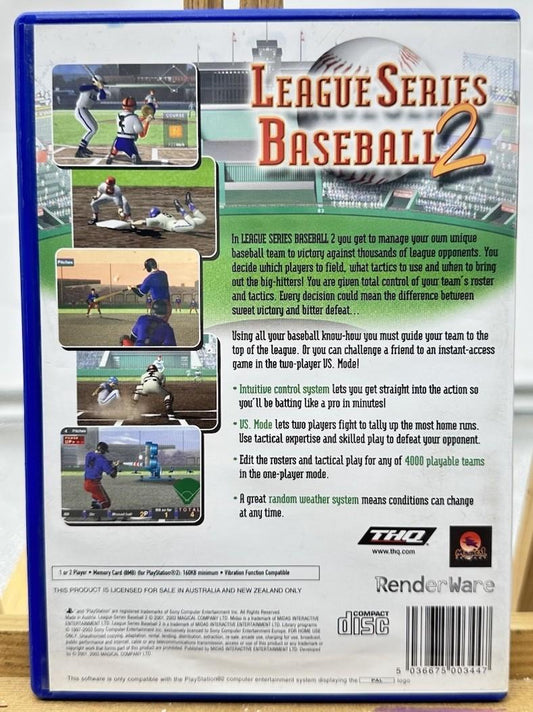 League Series Baseball 2 Play Station 2 / PS2 Complete In Good Condition 10316