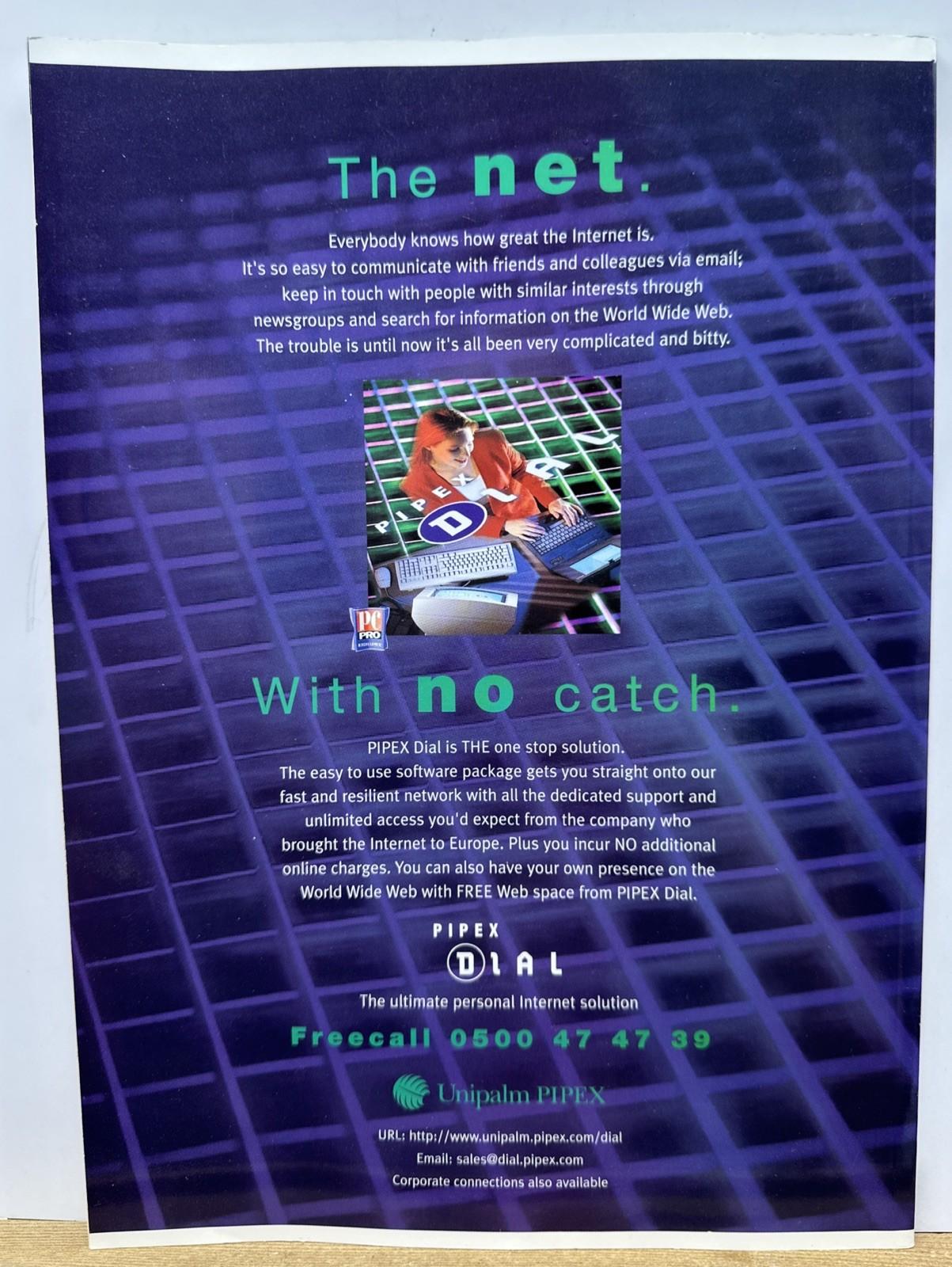 Net User February 1996 Magazine In Good Condition