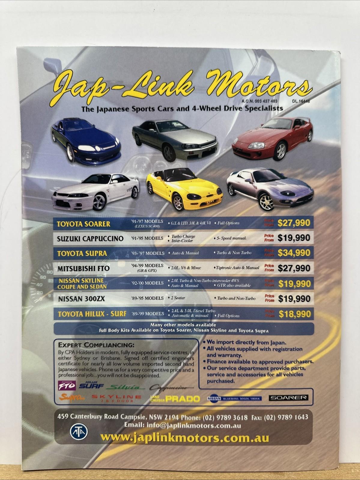 High Performance Imports Magazine No.11 In Good Condition