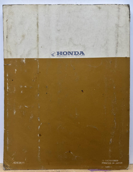 Shop Manual Honda Civic Book In OK Condition