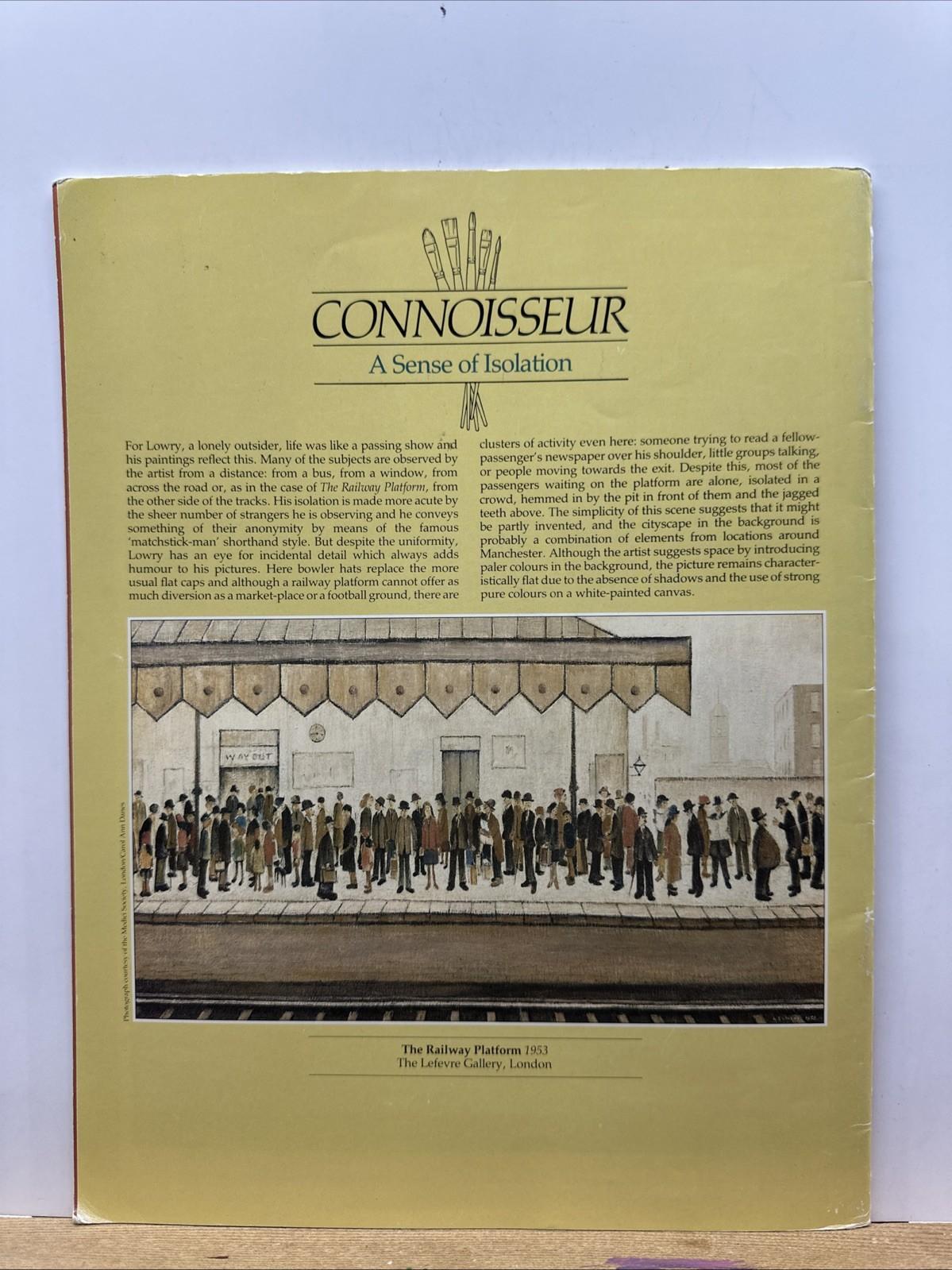 The Great Artists No.72 Lowry Magazine In Good Condition