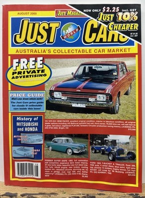 Just World Cars August 2000 Issue 54 Magazine In OK Condition