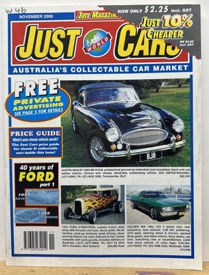 Just World Cars November 2000 Issue 57 Magazine In Good Condition