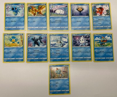 11 X Pokemon Water Trading Cards Collection Random Years & Series GC 8778-58