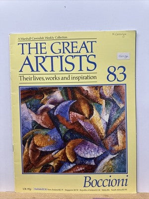 The Great Artists No.83 Boccioni Magazine In Good Condition