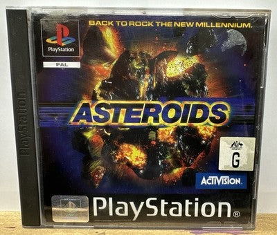 Asteroids Play Station 1 / PS1 Complete In OK Condition Damage to Case 10393