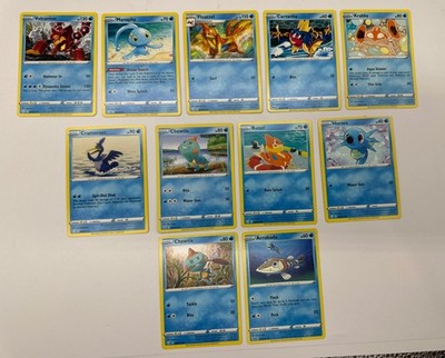 11 X Pokemon Water Trading Cards Collection Random Years & Series GC 8778-70