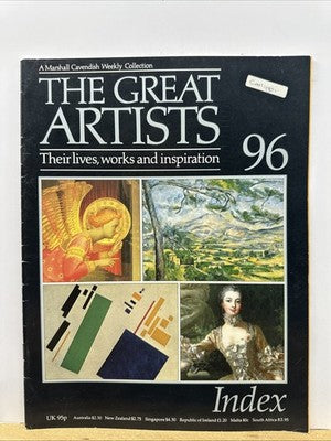 The Great Artists No.96 Index Magazine In Good Condition