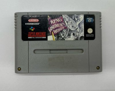 King Arthurs World Super Nintendo SNES AUS PAL Game Cart In Good Condition 10397