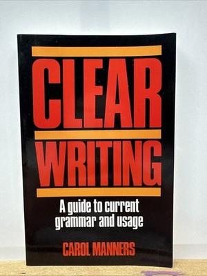Clear Writing - Carol Manners Novel In Good Condition