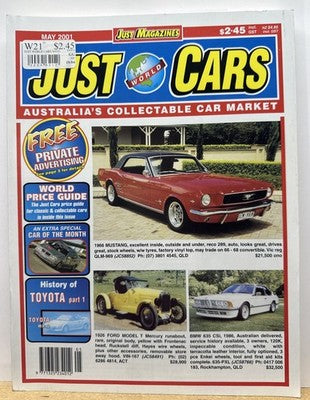 Just World Cars May 2001 Issue 63 Magazine In Good Condition
