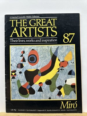 The Great Artists No.87 Miro' Magazine In Good Condition