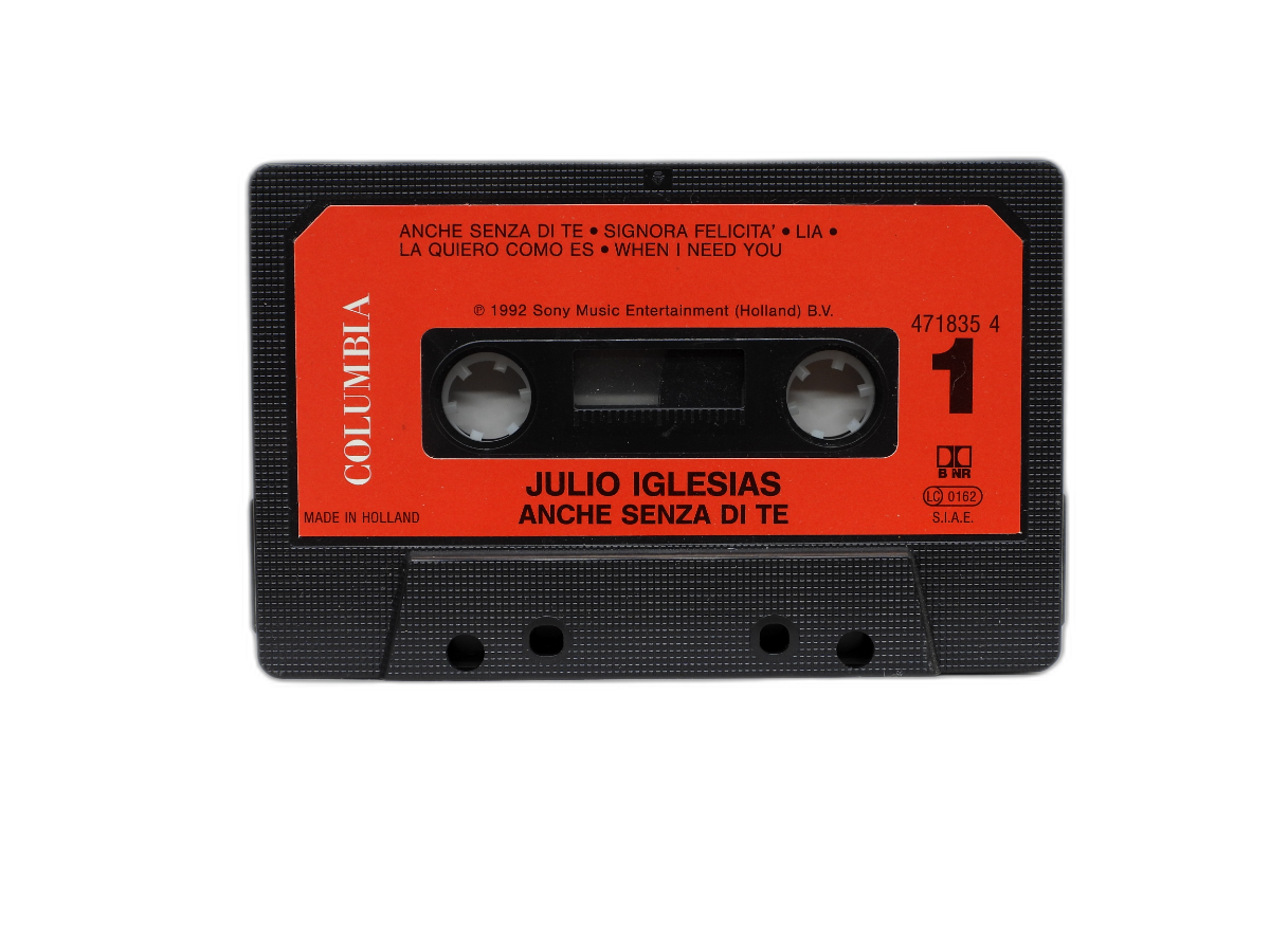 Julio Iglesias Anche Senza Di Te Cassette Tape Columbia