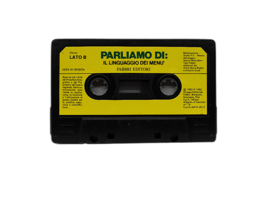 Parliamo Di Il Linguaggio Dei Menu' Italian Audio Cassette Fabbri Editori