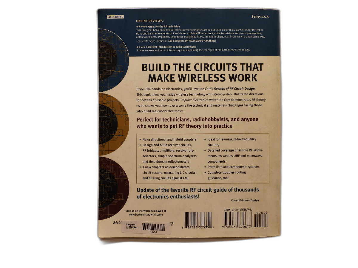 Secrets of Rf Circuit Design Third Edition Tab Electronics