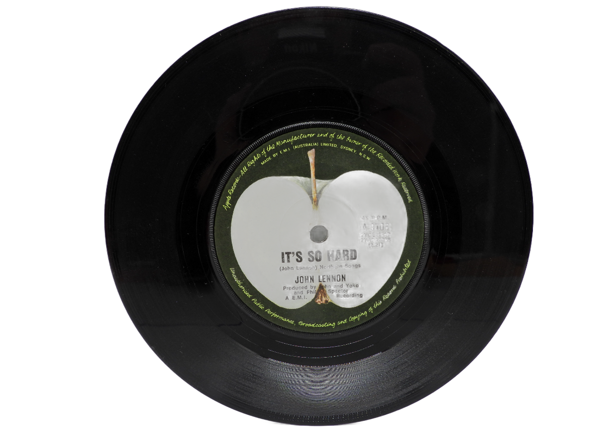 John Lennon Imagine / It's So Hard 7” Vinyl 45 Rpm Apple Records