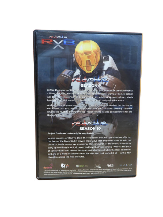 Red Vs Blue Season 9 & 10 Dvd Set Xbox 360 Rooster Teeth Game
