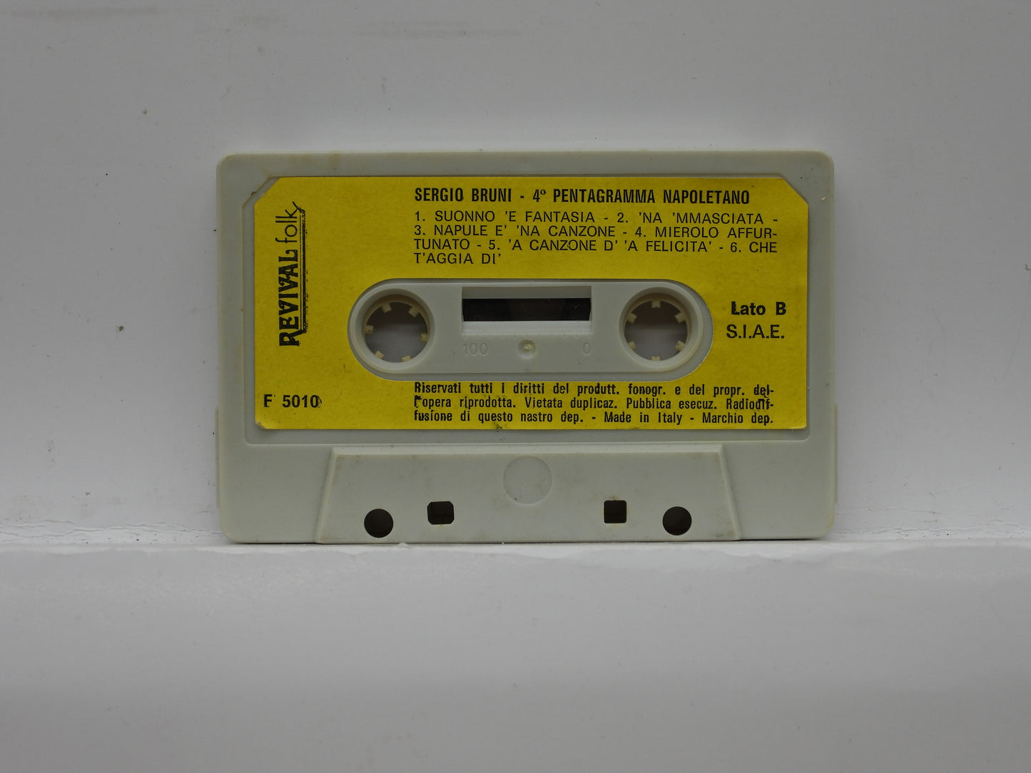 Sergio Bruni Pentagramma Napoletano Music Cassette Revival Folk