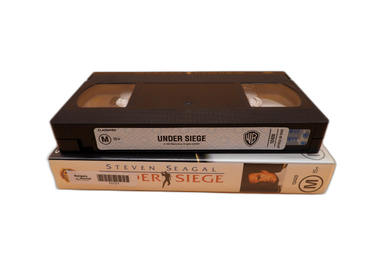 Under Siege Vhs Tape Steven Seagal Action Movie Warner Bros.
