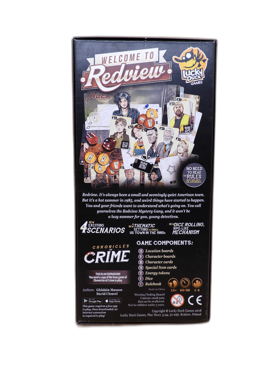 Chronicles of Crime Welcome to Redview Expansion Lucky Duck Games Game