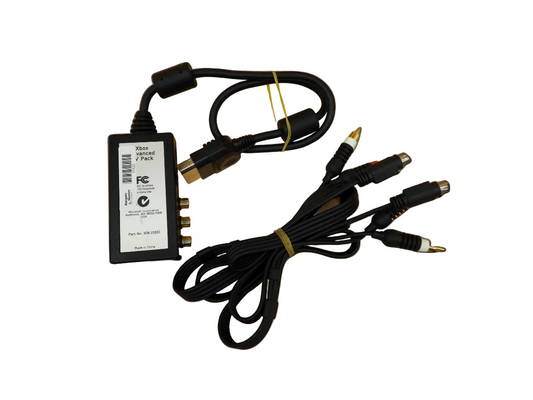 Microsoft Xbox Advanced Av Pack X08 25261 Game With Cables