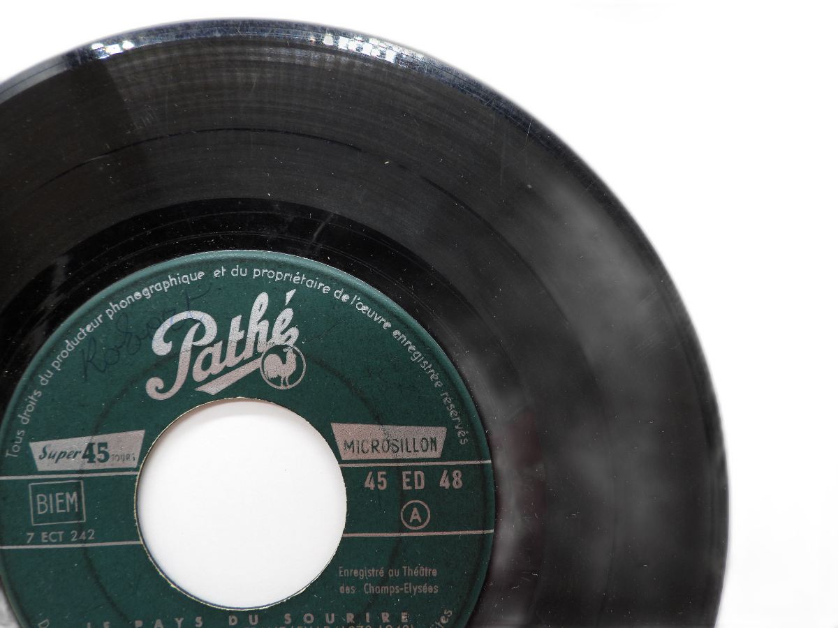 Le Pays Du Sourire 45 Rpm Vinyl Record Pathé