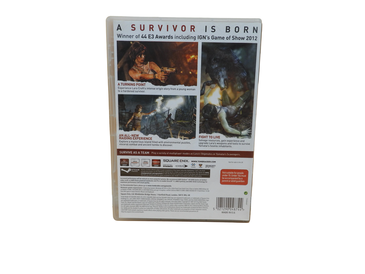 Tomb Raider Pc Dvd Game Square Enix Crystal Dynamics