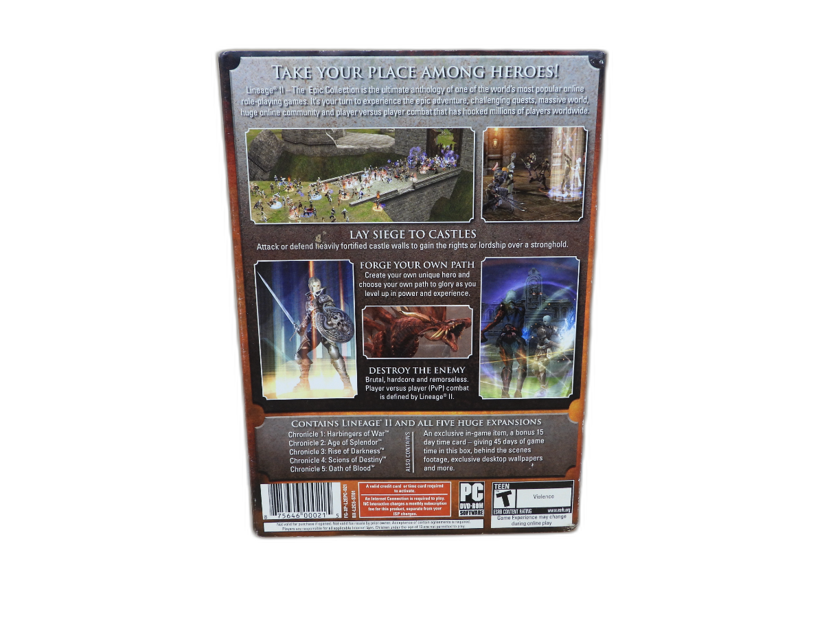 Lineage Ii the Epic Collection Pc Game Ncsoft