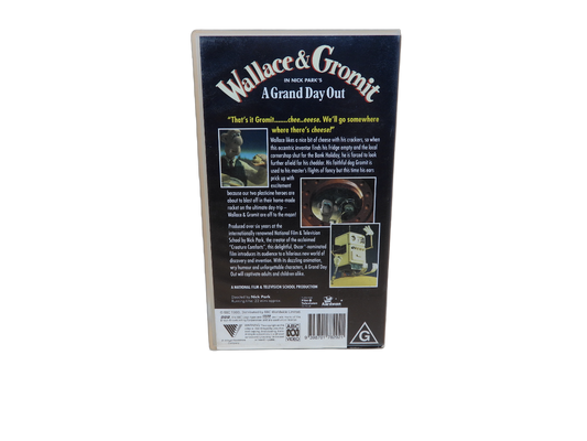 Wallace & Gromit a Grand Day Out Vhs Bbc Video 1995