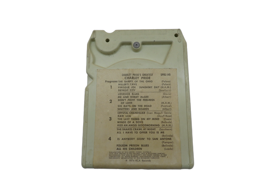 Charley Pride Greatest Hits 8 Track Tape Rca Victor