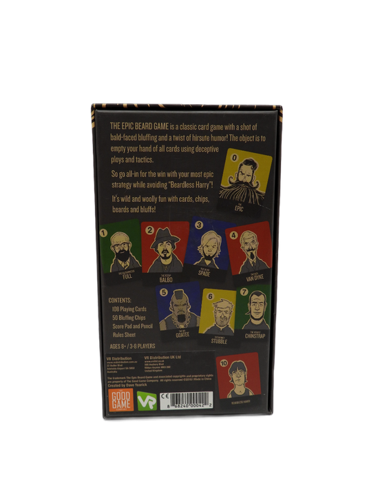 The Epic Beard Card and Bluffing Game The Good Game Company