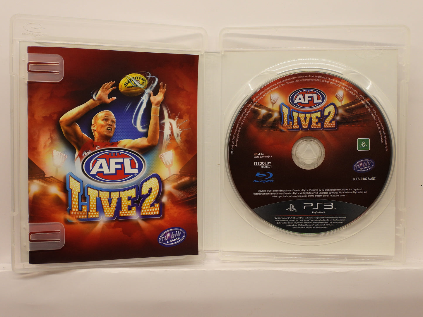 Afl Live 2 PS3 Game With Manual