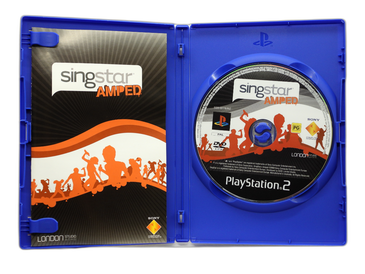 Singstar Amped PS2 Karaoke Game