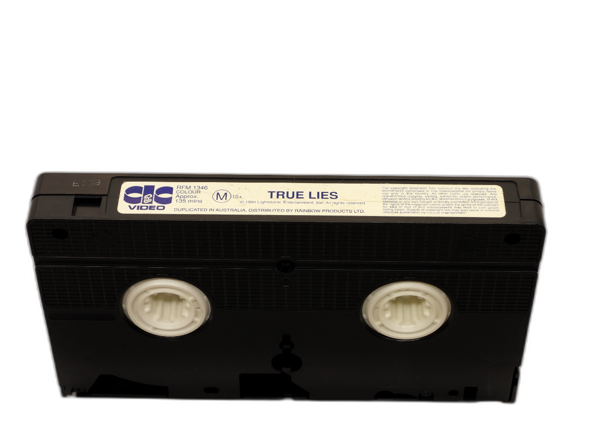 True Lies 1994 VHS Tape Arnold Schwarzenegger