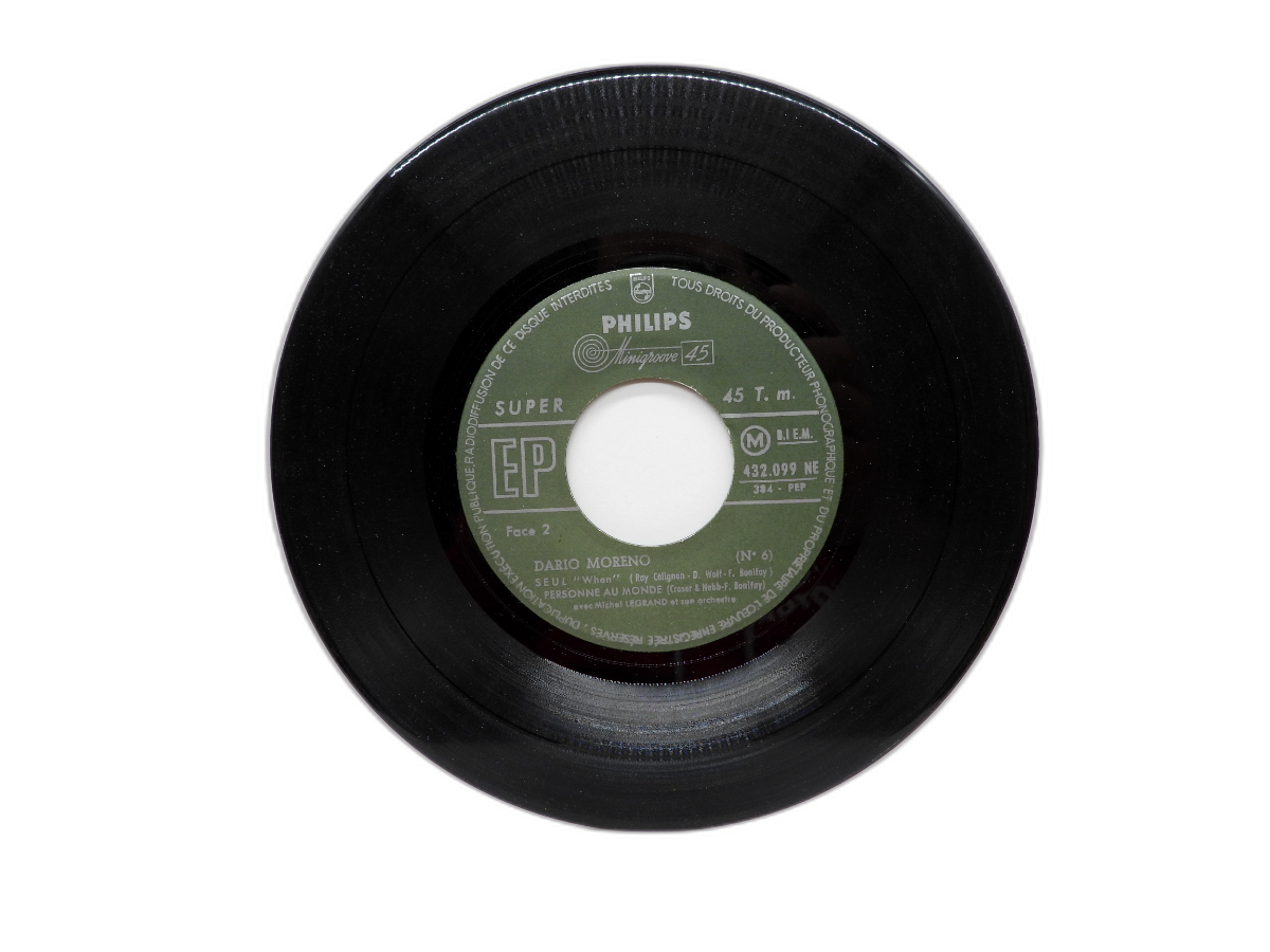 Dario Moreno Philips Minigroove 45 Ep Vinyl Record